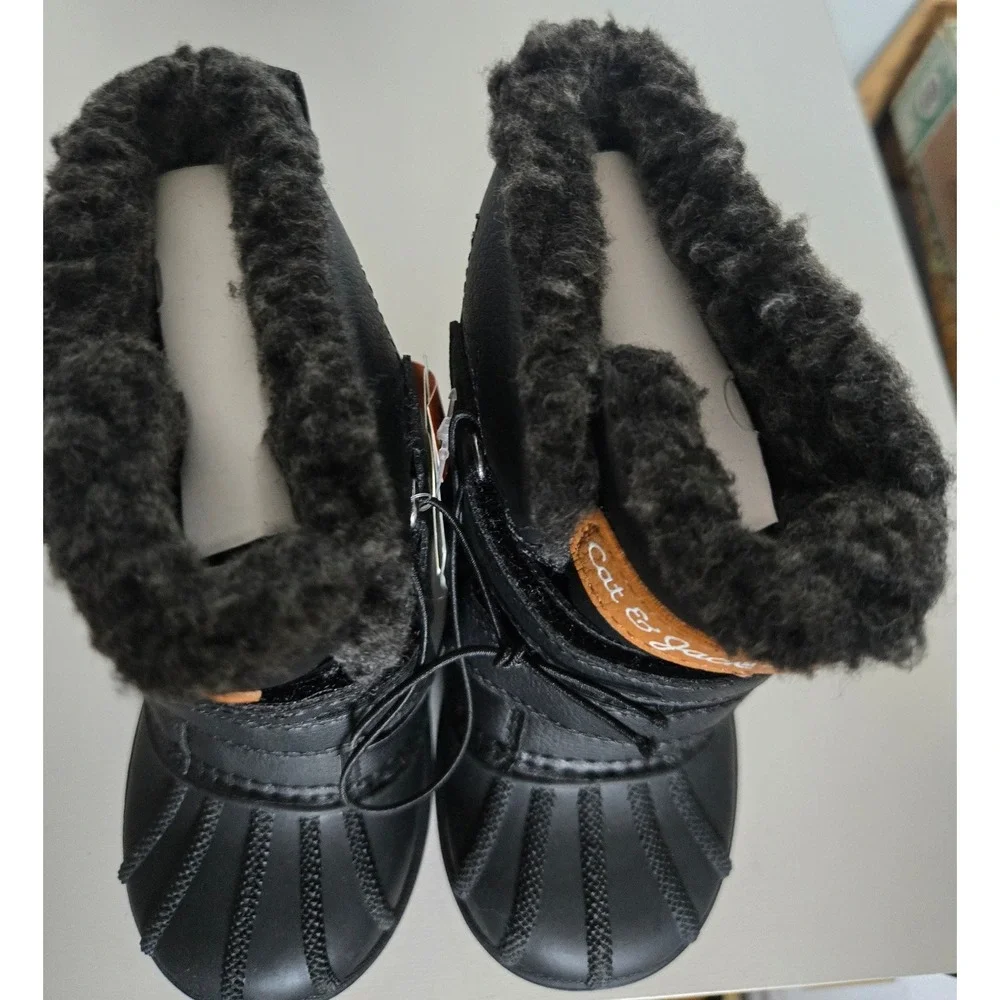 Cat & Jack Denver Toddler Black Waterproof Winter Snow Boots Size 6 -20F Rated